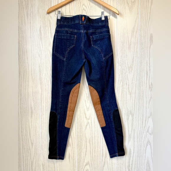 Kerrits Denim Breeches Women’s XS Blue Knee Patch Equestrian Stretch LNC - Picture 4 of 4